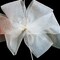 The Ribbon People Club Pack of 48 Sheer Pearl White Wired Craft Ribbon Bows 1.5"
